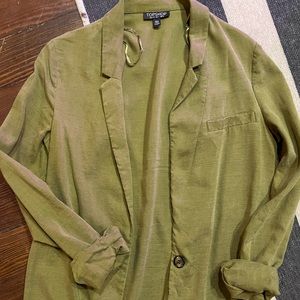 Topshot blazer in olive (size 2)